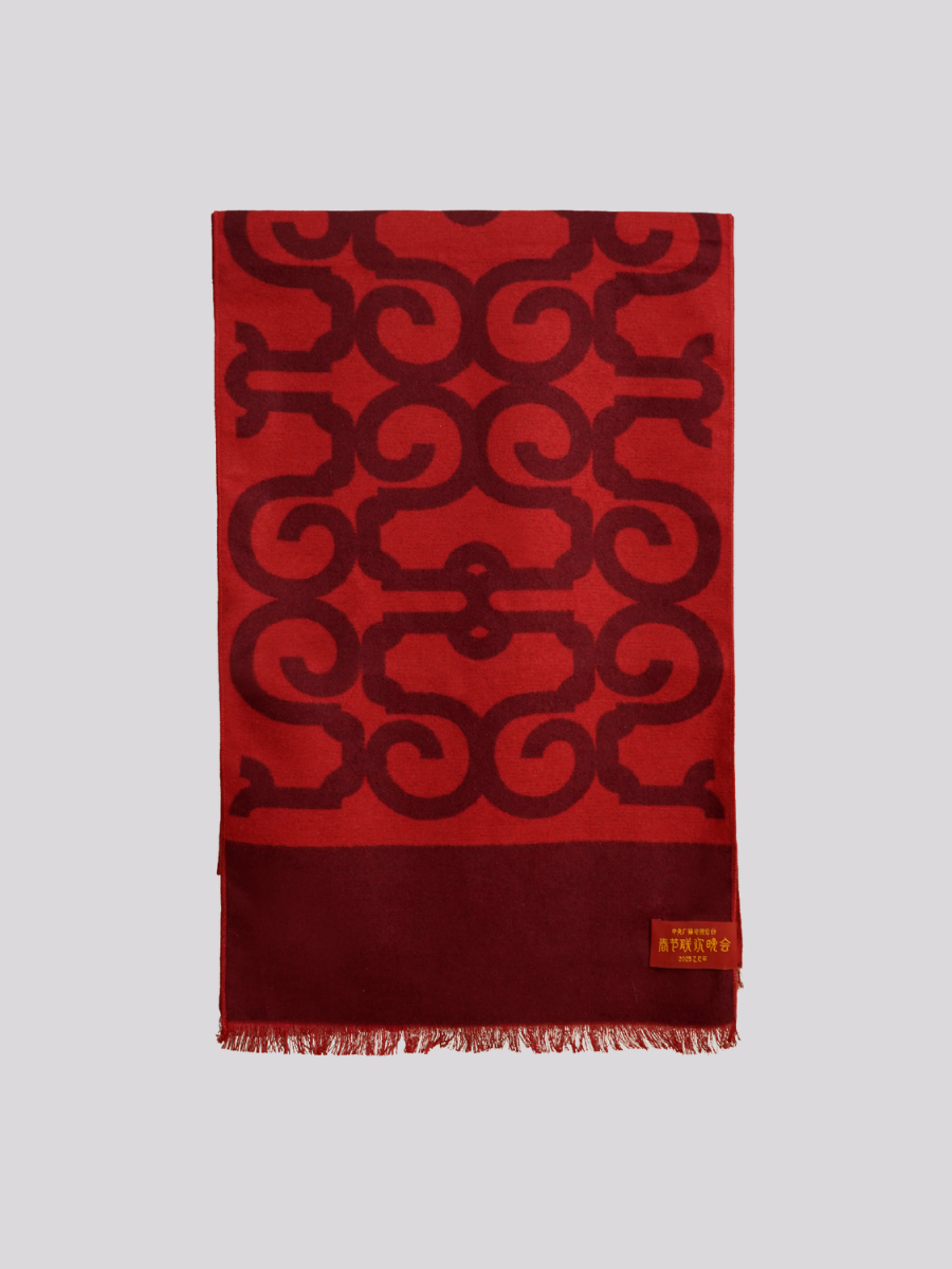 2025 Spring Festival Gala Brushed Silk Long Scarf