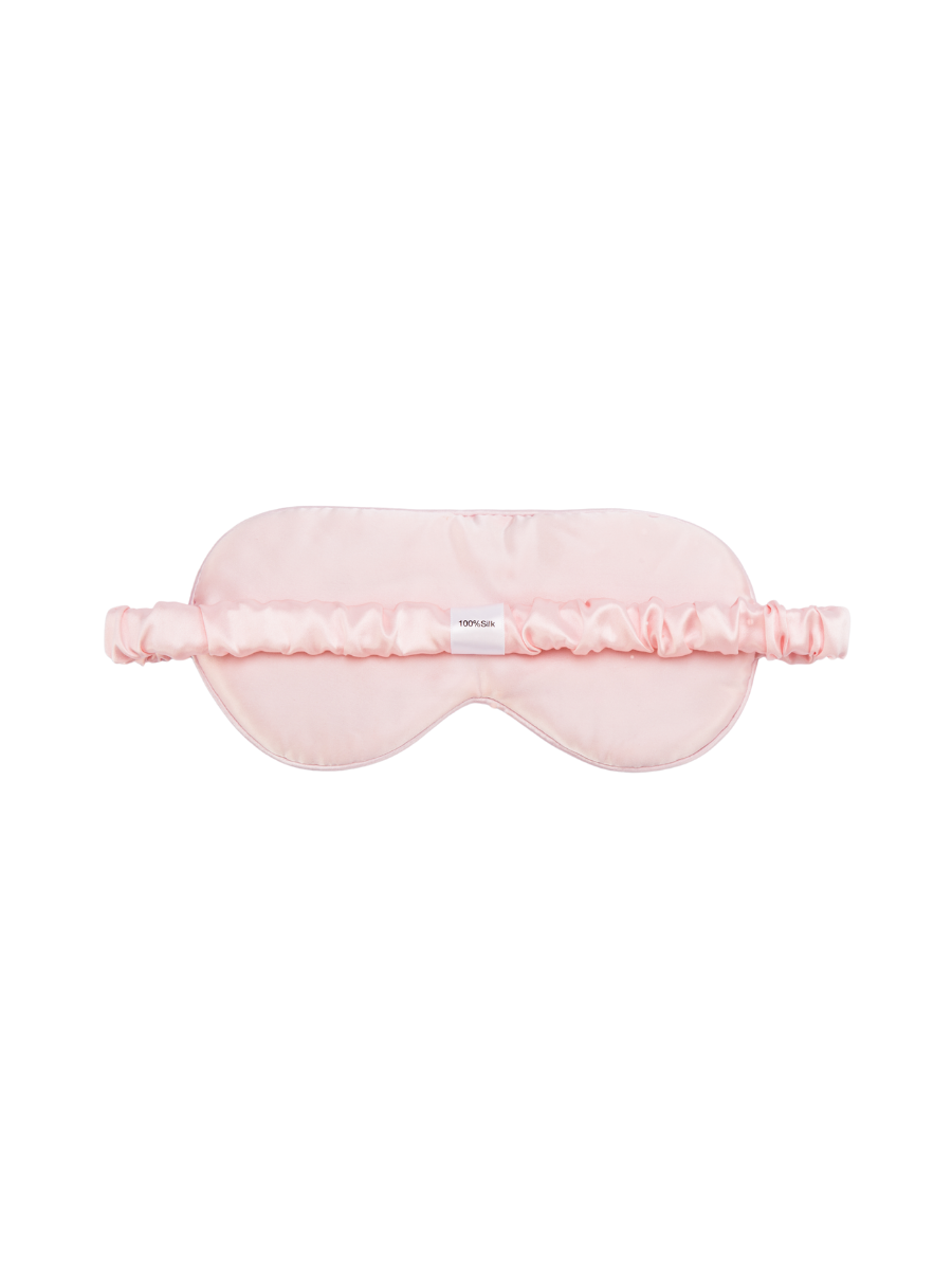 Pink Silk Eye Mask